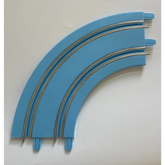 CARRERA TRACK Slot‎ Car Mario Brothers Blue Curves Straight UNTESTED Replacement - Picture 2 of 11